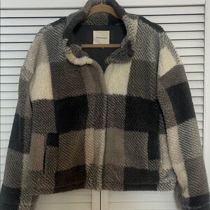 Thread & Supply Fleece Plaid Jacket Small